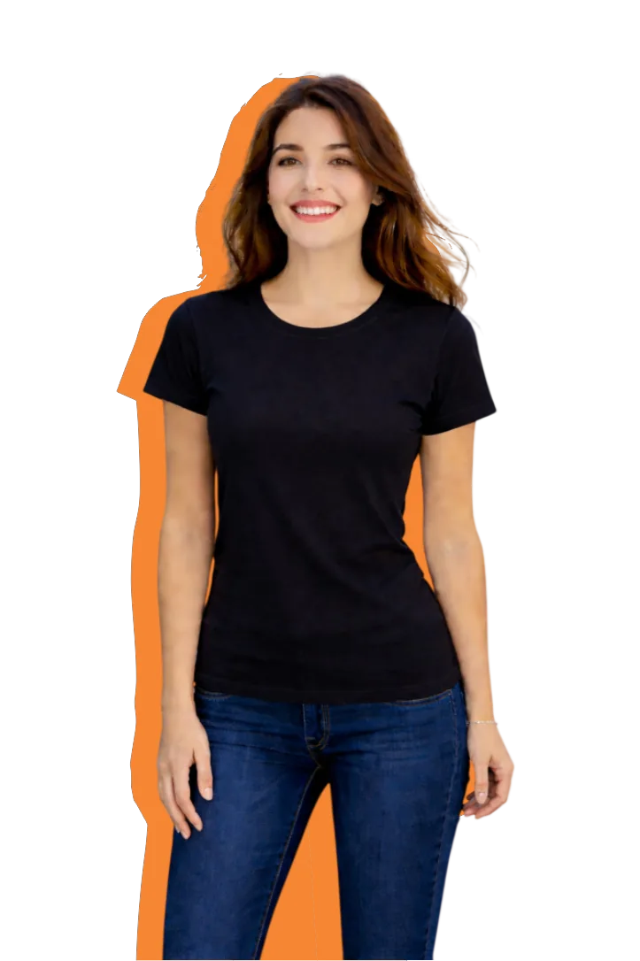 Camiseta Algodão Baby Look