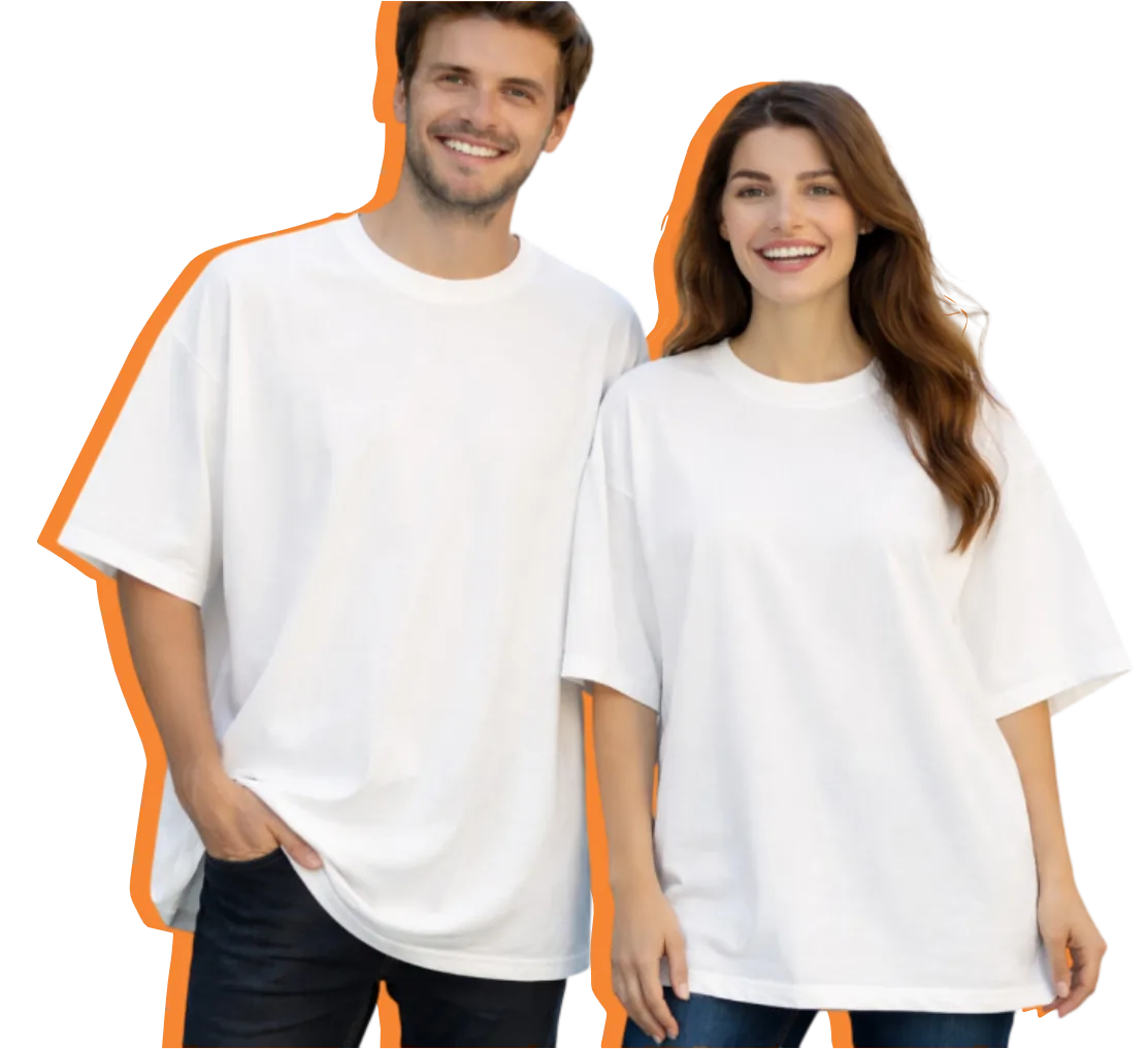 Camiseta Algodão Oversized