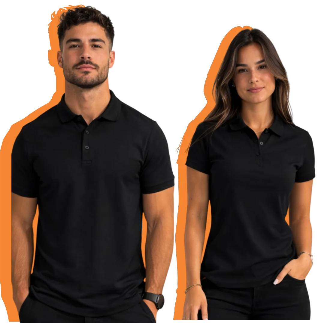 Camiseta Malha piquet Gola Polo