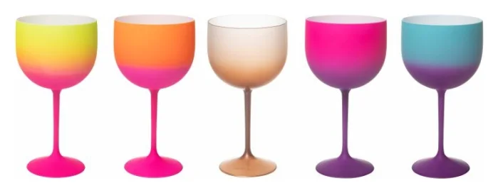 Taça gin degradê bicolor